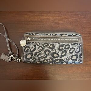 Coach Leopard Print Wallet